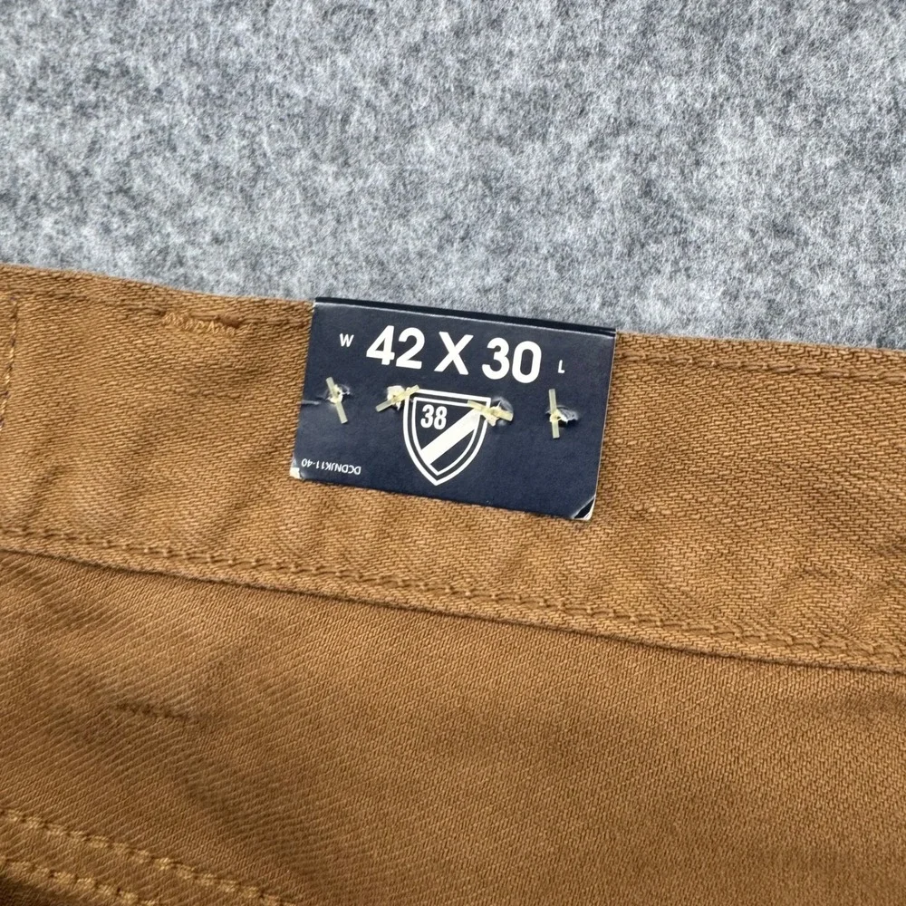 NEW Cremieux Austin Jeans Mens 42x30 Brown Relaxed Straight Leg Denim